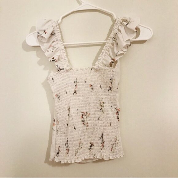 Floral Ruffle Tank Top - Picture 3 of 3